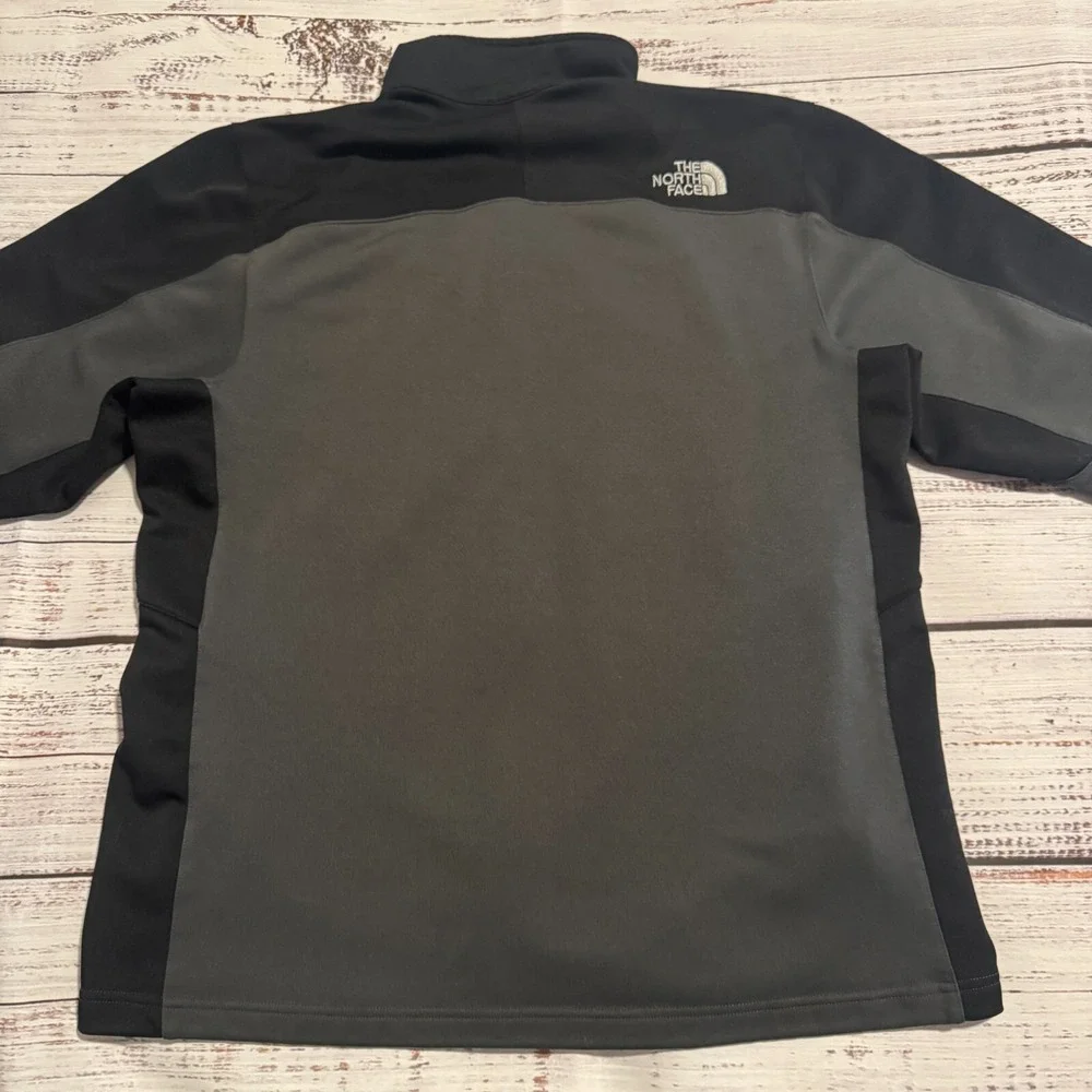 The‎ North Face TKA Stretch Full-Zip Jacket Black and Gray Men's Size Medium
